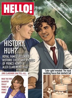 the cover of hello magazine with an image of a man and woman hugging each other