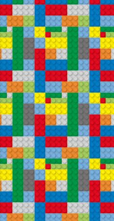 a colorful pattern made out of lego blocks