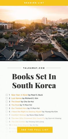 a book set in south korea with the title'books set in south korea '