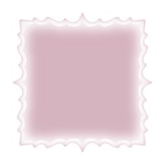 a pink square with scalloped edges on a white background