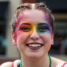 Chicago Pride Parade, Chicago Pride, Festival Make Up, Pride Makeup, Make Up Inspo, Pride Outfit, Creative Makeup Looks, Make Up Looks