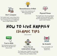 how to live happily islamic tips