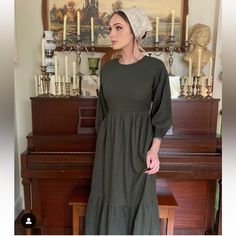 Do Not Buy! Would Love To Find The Little Cottonwood Green Lily Dress In A Size Small. If You Happen To Have One You Are Willing To Sell, Please Let Me Know. Thank You! Grandma Outfit, Grandma Clothes, Green Lily, Lily Dress, Modest Outfits, Modest Fashion, To Sell, Fashion Forward, Coconut