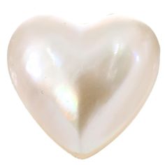 a white heart shaped object on a white background