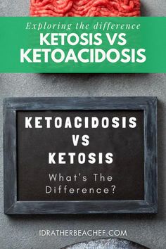 Ketosis vs Ketoacidosis Explained by I’d Rather Be a Chef | Everyday Low Carb Recipes | low carb | keto-friendly | gluten-free. If you’ve been trying to figure out whether the low carb or keto diet is right for you, then you may have run across discussions about ketosis vs ketoacidosis. Discover all there is you need to know by reading the blog! ketosis, ketoacidosis, ketosis vs ketoacidosis, ketosis definition, ketoacidosis definition, ketogenic diet, ketosis benefits, diabetic ketoacidosis Keto Diet For Beginners, Foods To Eat