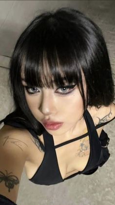 Impress any goth girl with our curated list of the top 60 goth gifts for her. Explore unique and darkly enchanting gift ideas in our guide! 🕷️🕸️ Hairstyle Black Hair, Black Hair Types, Paznokcie Hello Kitty, Goth Gifts, How To Impress, Alt Makeup, Perfect Hairstyle, Edgy Makeup, Goth Girl