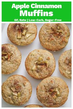 apple cinnamon muffins with text overlay