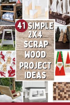 I love to create simple 2x4 projectsThis collection of 2x4 scrap wood projects and crafts are all so cuteThere are even 2x4 projects that sell on this pageWhat great ideas for easy small scrap wood projectsWith this collection my vault of small scrap wood ideas is fullGreat list of projects to do with scrap 2x4. Small Scrap Wood Projects, Scrap Wood Project, Wood Project Ideas, Diy Scrap Wood, 2x4 Wood Projects, Scrap Wood Crafts, Wood Block Crafts, Wood Projects For Beginners, Wood Projects That Sell