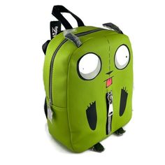 Invader Zim Gir Mini Backpack Bag Green Pig Doom Faux Leather Nickelodeon RARE What will you disguise in this mini backpack from Invader Zim? It features a GIR in his dog costume design with ear detailing, zipper and a silver tone pig charm. 7 1/2" x 4" x 10" Polyurethane Adjustable straps Zipper closure Loop handle Brand New! Invader Zim Plush Keychain, Invader Zim Gir, Roblox Items, Swag Era, Feeling Silly, Zim Gir, Invader Zim Characters, 2013 Swag Era, Shopping Wishlist