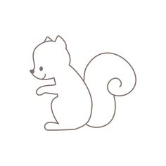 Woodland Squirrel Outline Squirrel Outline, Woodland Squirrel, Nursery Playroom, Embroidery Motifs, Pre School, School Classroom, Baby Nursery, Sewing Projects, Preschool