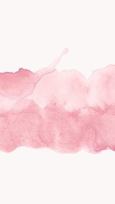 pink watercolor on white paper with black ink