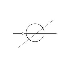 an image of a line that is in the shape of a circle and has two lines going through it