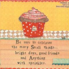 a card with a cupcake on it