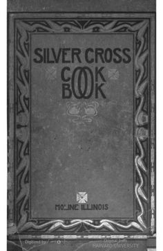 an old book with the title silver cross book