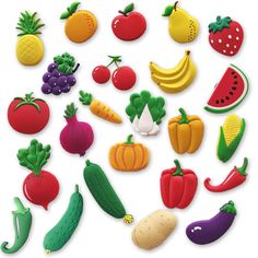 PRICES MAY VARY. Durable and sturdy:our fridge stickers are made of smooth PVC rubber with soft magnet, no odor and non-toxic, easy to wash, which can protect your fridge from scratch, easy to stick on the fridge, durable and convenient for you to use Adorable fridge magnet: our fridge magnets are designed with fruit and vegetables shape, very cute and adorable, which can be directly adsorption on any metal or magnetic surface, add an art touch to your fridge and furniture What you get: you will Picture Magnets, Refrigerator Decoration, Fun Magnets, Fridge Stickers, Refrigerator Sticker, Clay Crafts Air Dry