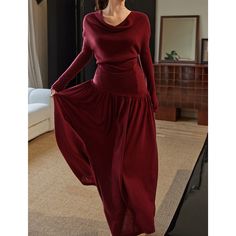 <Color>



 dark gray

 wine-red






 <Item>



 tops

 skirt






 <Size>



 tops



 S size



 Length: 59cm

 Shoulder width: 42cm

 Bust: 84cm

 Waist: 68cm

 Sleeve length: 50cm




 M size



 Length: 61cm

 Shoulder width: 44cm

 Bust: 90cm

 Waist: 74cm

 Sleeve length: 52cm







 skirt



 S size



 Total length: 84cm

 Waist: 66cm

 Hips: 88cm




 M size



 Total length: 89cm

 Waist: 68cm

 Hips: 90cm 



























 <Material>



 polyester

 Nylon

 acrylic Wine Red Skirt, Long Knit Skirt, Dark Grey Skirt, Skirt Tops, Long Skirts, Knit Tops, Red Skirts, Red Top, Gray Skirt