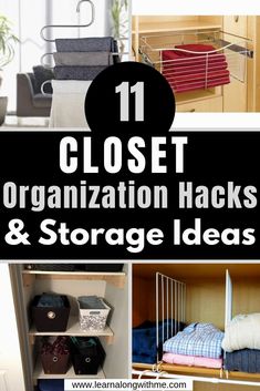 closet organization hacks and storage ideas