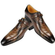 Shop at Crocodile Wear | Exotic LuxeLeather Genuine Leather Wedding Brogue Shoes Dress Shoes Men Loafers, Leather Wedding, Leather Brogues, Brogue Shoes, Briefcase For Men, Men Loafers, Formal Shoes For Men, Mens Formal, Messenger Bag Men