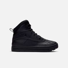 Nike Woodside 2 High (GS) 'Black' Nike Dope Swag, Best Shoes, Nike Acg, Triple Black, Black Nike, Black 7, Black Metallic, Kids Boots, Swag Outfits