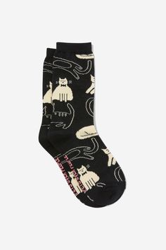 Keep those feet warm with these fun novelty socks!Choose from multiple designs, you'll never have to wear odd socks again.

Features:  

 - WOMENS' NOVELTY SOCKS
 -  COTTON
 -  75% Cotton
 -  20% Polyester
 -  5% Elastane
Composition: 75% Cotton, 20% Polyester, 5% Elastane Fun Socks Aesthetic, Funny Socks Aesthetic, Nugget Christmas, Cute Socks Aesthetic, Weird Socks, Stocking Stuffers Unique, Nice Socks, Typo Shop, Shark Socks