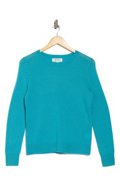 Layer on this essential crewneck sweater knit from supersoft cashmere for luxurious comfort. Crewneck Long sleeves 100% cashmere Dry clean Imported Essential Crewneck, Sweater Knit, Cashmere Sweater, Crewneck Sweater, Cashmere Sweaters, Crew Neck Sweater, Nordstrom Rack, Knitted Sweaters, Cashmere