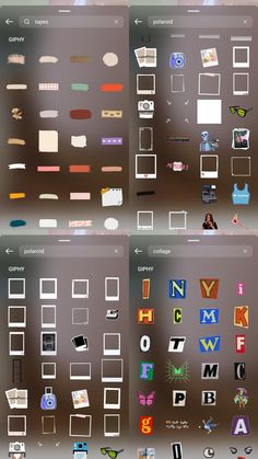 GIF for Instagram stories Collage Instagram Story, Cute Polaroid, Creative Instagram Names, Polaroid Collage, Instagram Story App, Instagram Code, Instagram Animation, Sticker Printable, Instagram Font