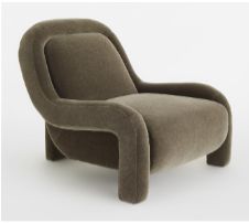 an image of a chair that looks like it is made out of wool and fabric