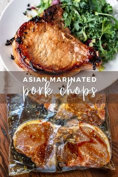 Wild Hog Pork Chop Recipes, Asian Marinated Pork Chops, Asian Inspired Pork Chops, Pork Chops Asian Style, Asian Pork Chop Marinade, Chinese Pork Chops Recipes Asian Style, Asian Style Pork Chops, Asian Pork Marinade, Asian Pork Chop Recipes