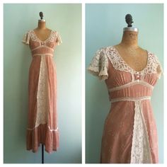 s a l e /// Lace Gunne Sax 1970s Vintage by CheshireVintageShop 70s Prairie, Maxi Dress Vintage, Boho Hippie Dress, Sax Dress, Gunne Sax Dress, Warm Spring, Vintage Maxi Dress, Gunne Sax, Dress Vintage