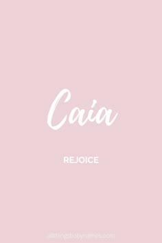 the word caja is written in white on a pink background