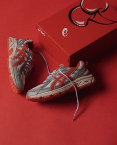 Kursch x Asics Gel-1130 sneakers Cherry Logo, Asics Sneakers, Gel Lyte, Trending Sneakers, Tiger Stripes