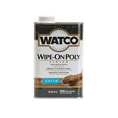 watco wipe - on poly satin finish paint, satin finish, 1 quart