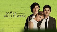 the perks of being a wallflower movie poster with two people standing next to each other