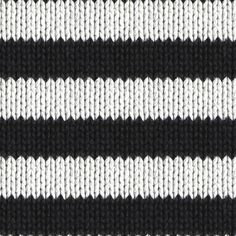 a black and white striped knitted material