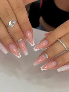 nail idea Vibrant Nails, Really Cute Nails, Dots Nails, Acrylic Nails Coffin Short, Dream Nails, Classy Nails, French Tip Nails