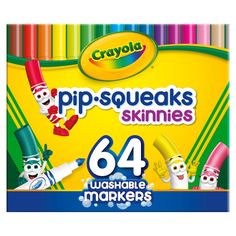 crayon's lip - squeezers markers, 64 ctr / pack