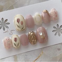 Feet Nail Design, Pastel Nails Designs, Nail Designs Tutorial, Fall Nail Art Designs, Vintage Nails, Subtle Nails, Cute Spring Nails