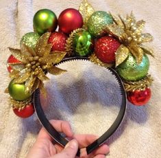 Christmas Ornament Headband, Ornament Headband