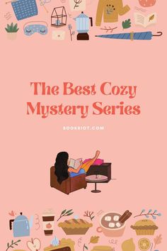 the best cozy mystery series is on display in this book cover art print featuring an image of