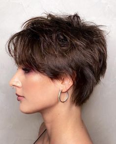 Disheveled Full Wispy Pixie Cut Wispy Pixie, Very Short Bangs, Curly Pixie Hairstyles, Short Hairstyles Fine, Pixie Cut With Bangs, Short Pixie Cut, Short Hair Haircuts, Haircuts With Bangs