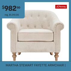 the martha stewart fautee armchair is $ 892 99 at jcheney