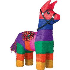 an inflatable pinata horse is shown on a white background