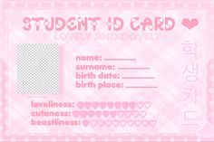 id card Kpop Id Template, Id Card Template Kpop, Identity Card Aesthetic, Id Card Template Rp, Id Card Rp, Photocard Holder Template