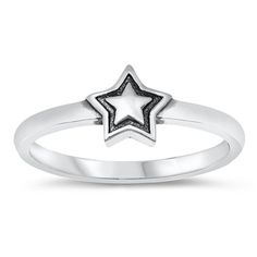 Cute Oxidized High Polish Star Sterling Silver Ring 925 Jewelry Female Male Unisex Size 9 All our silver jewelry is crafted from .925 silver also commonly referred to as sterling silver. Sterling silver is the standard for beautiful high-quality silver jewelry and can not be replicated by lower priced silver plated jewelry. It is 92.5% pure silver, mixed with alloys to add strength and durability to stand the test of time. We promise superior service which includes fast shipping, great communica Rose Gold Cz Ring, Wholesale Silver Jewelry, Female Male, Silver Plated Jewelry, 925 Jewelry, Pure Silver, Sterling Silver Ring, Women Rings, Jewelry Shop