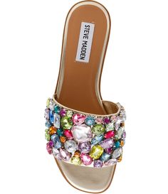 Shop for Steve Madden Knicky-R Jewel Embellished Slide Sandals at Dillards.com. Visit Dillards.com to find clothing, accessories, shoes, cosmetics & more. The Style of Your Life. Glamorous Multicolor Sandals For Spring, Multicolor Rhinestone Sandals For Spring, Multicolor Embellished Evening Sandals, Embellished Multicolor Evening Sandals, Glamorous Multicolor Open Toe Sandals, Evening Multicolor Embellished Sandals, Glamorous Stone-embellished Sandals For Spring, Glamorous Stone Embellished Sandals For Spring, Elegant Embellished Multicolor Sandals