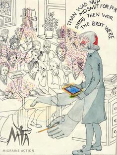 Never ignore migraine speech problems, known as aphasia. Babbling gibberish can be related to three types of migraine, or be a sign of something more serious. Visual Migraine, Speech Problems, Alice In Wonderland Syndrome, Complex Migraine, Migraine Art, Types Of Migraines, Migraine Aura, People In History, Migraine Triggers