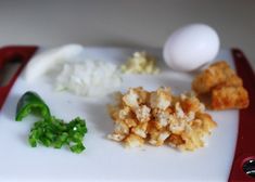 the food is prepared and ready to be eaten on the cutting board for consumption purposes