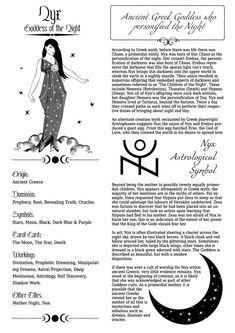 Nyx Greek Goddess of Night Nyx Moon Goddess, Goddess Nyx Symbol, Goddess Of Night Tattoo, Nyx Symbol Greek Mythology, Nyx Goddess Cheat Sheet, Nyx Night Goddess, Nyx The Goddess Of Night, Nyx Greek Goddess Tattoo, Nyx Tattoo Goddesses Greek Mythology