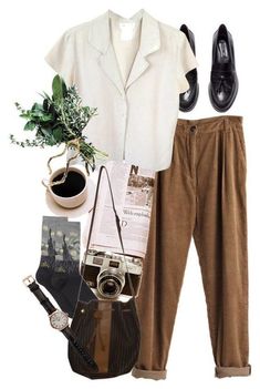 Teenage Outfits, Academia Aesthetic, Brown Pants, Look Vintage, Mode Vintage, Mode Inspiration, Looks Vintage, Fashion Summer