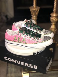 AKA Bling Sneakers | Etsy Aka Bling Converse, Aka Converse Shoes, Bedazzled Items, Bling Clothes, Rhinestone Converse, Bling Sneakers, Bedazzled Shoes, Bling Bottles, Tie Sneakers